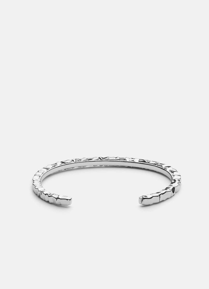 Bangle | Morph | Thin Cuff | Silver Plated