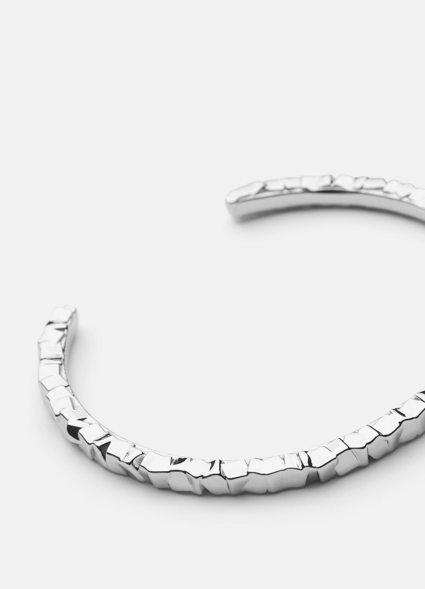 Bangle | Morph | Thin Cuff | Silver Plated