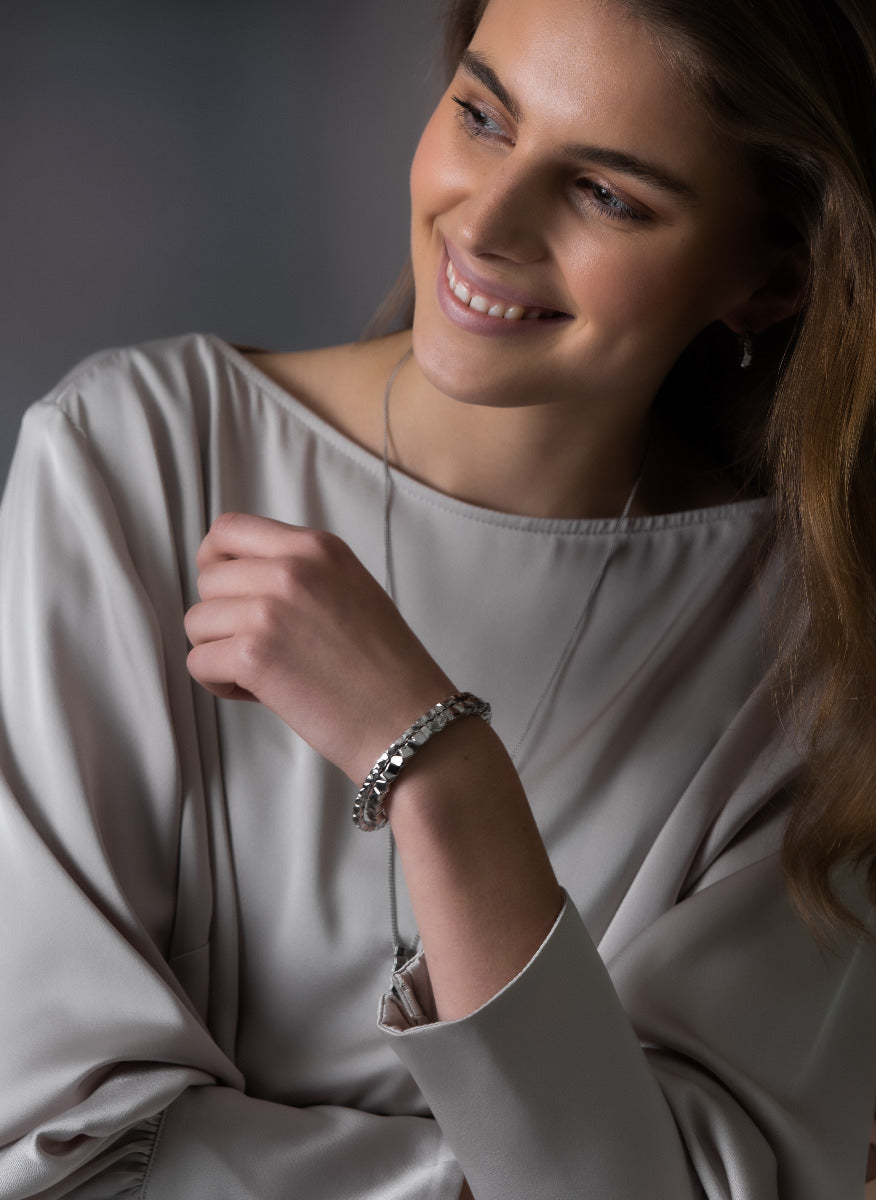 Bangle | Morph | Thin Cuff | Silver Plated