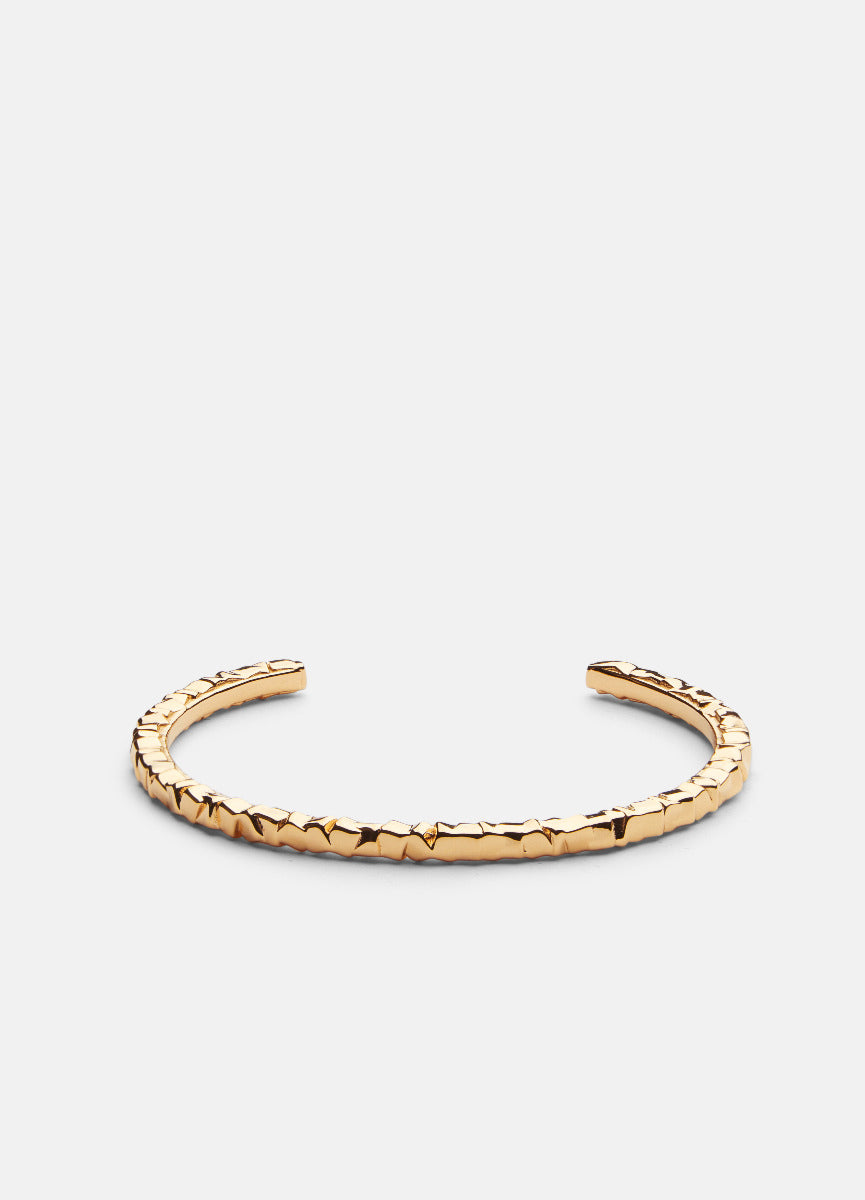 Bangle | Morph | Thin Cuff | Gold Plated