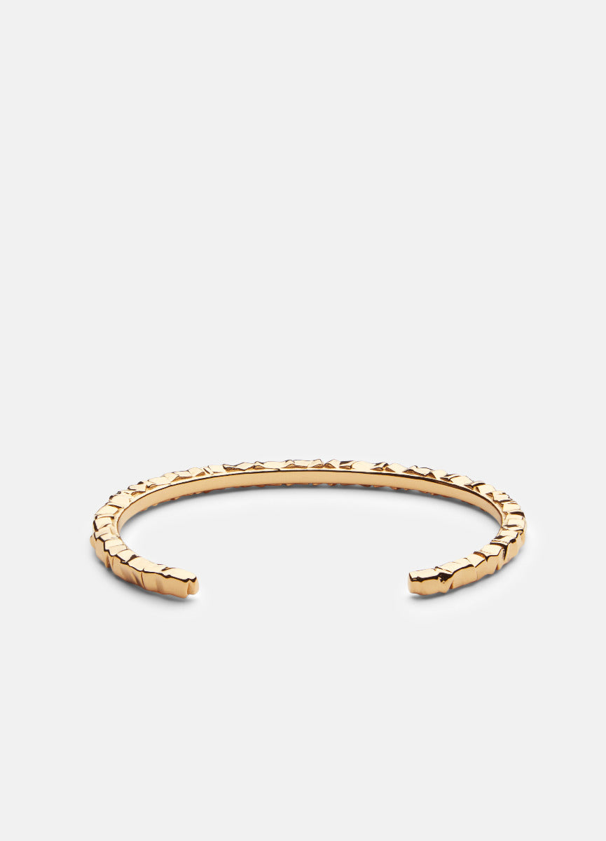 Bangle | Morph | Thin Cuff | Gold Plated