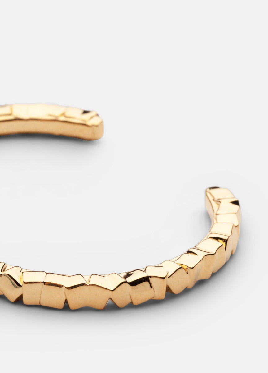 Bangle | Morph | Massive Cuff | Gold Plated