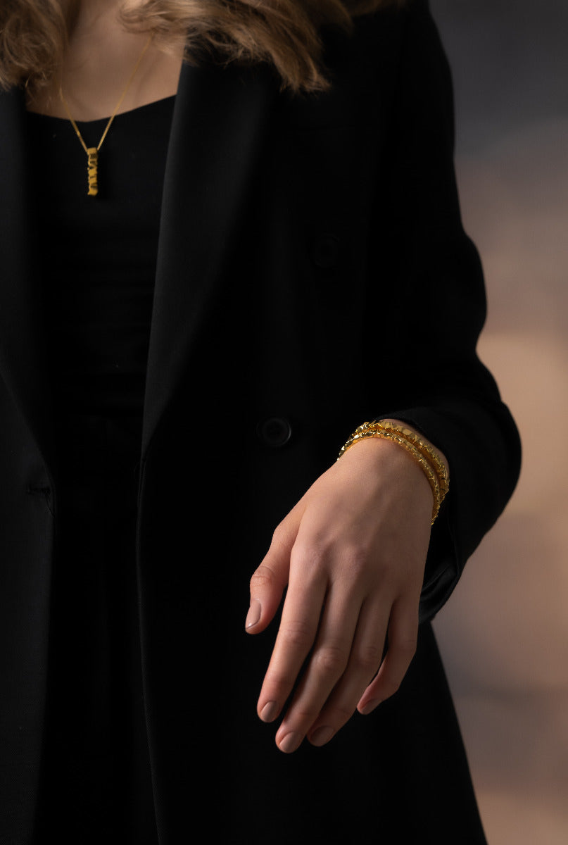 Bangle | Morph | Thin Cuff | Gold Plated