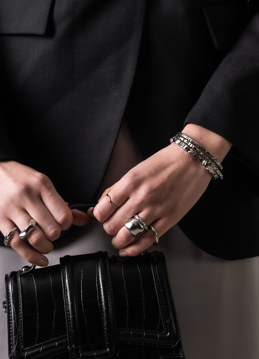 Bangle | Morph | Massive Cuff | Silver Plated