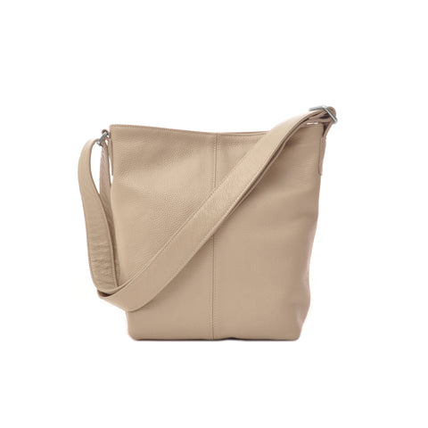 Small Shoulder Bag | Sand | Grained Leather