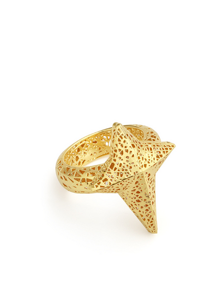 Nova Star Hollow Ring
