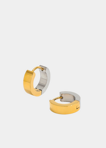 18 gold 5k silver plated mini hoop Earrings