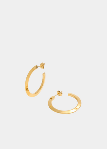 18k Gold Plated Small Minimalism Hoop Earrings