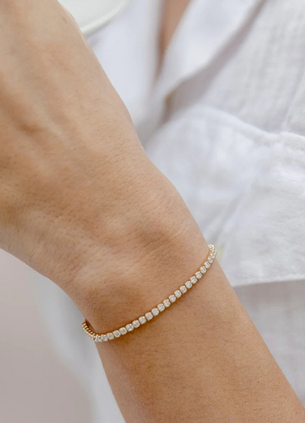 18k Gold Plated Adjustable 925 Sterling Silver Bracelet
