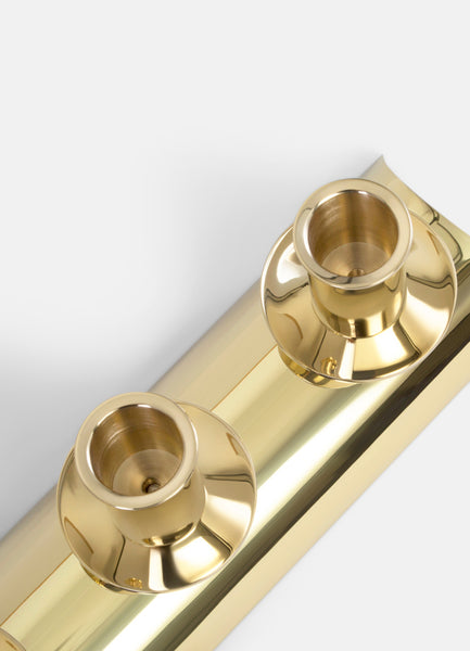 Candle Holder | Advent | Gold plated