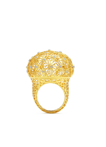 Ring | Claire Hollow Zirconia | 18K Gold Plated