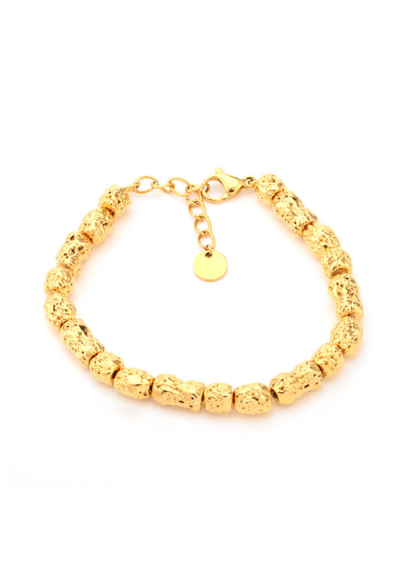 gold chain bracelet hk, alex nugget bracelet hong kong, 18k gold plated bracelet hk, bold bracelet for women, chunky gold jewelry hk, statement bracelet hong kong, modern gold bracelet hk, gift for her hk
