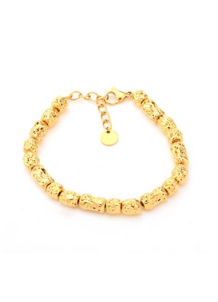 gold chain bracelet hk, alex nugget bracelet hong kong, 18k gold plated bracelet hk, bold bracelet for women, chunky gold jewelry hk, statement bracelet hong kong, modern gold bracelet hk, gift for her hk
