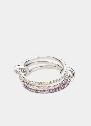 Allison Ring Set of 3 – Silver Plated Zirconia Stacking Rings for Women in Hong Kong