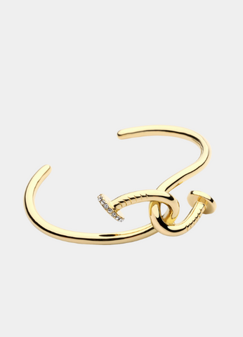 Ava Twisted Elegance 18K Gold Plated Bangle – Minimalist Women’s Jewelry Hong Kong