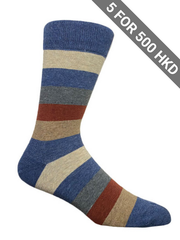 Socks | Big | Stripe | Cotton