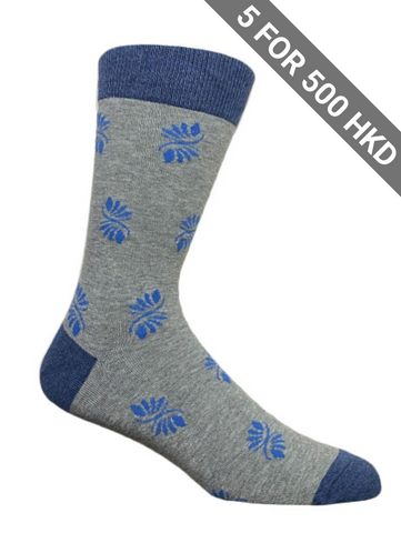 Socks | Kurbitz | Grey Blue | Cotton