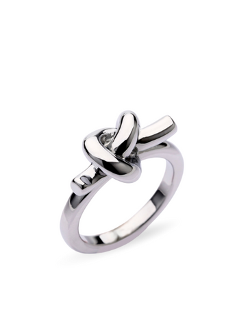 Classic Knot Ring – Silver Plated Minimalist Jewelry for Women in Hong Kong