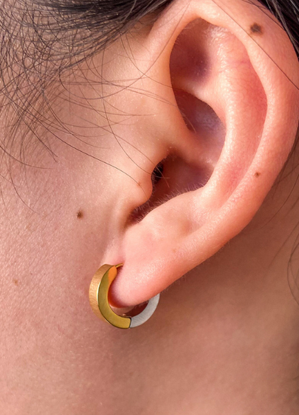 Earrings | Mini Hoop | Two Tone