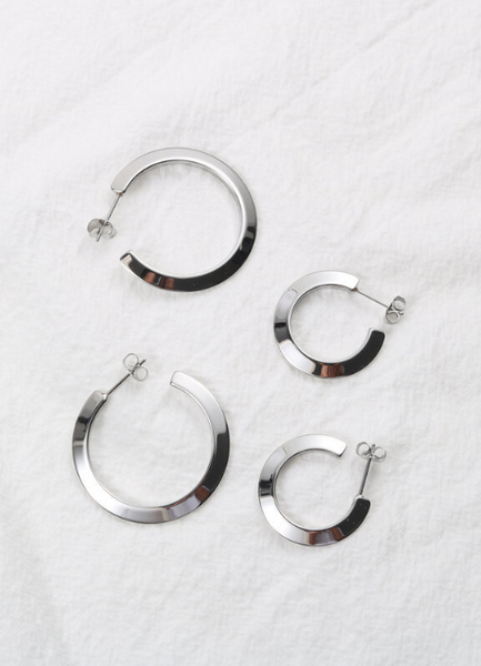 Earrings | Minimalism Hoop | Small | Silver Plated