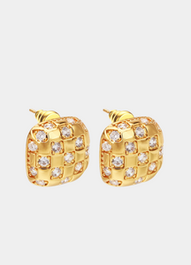 Valencia Vintage Earrings in 18K Gold Plating—timeless elegance with a touch of old-world charm, perfect for sophisticated style in Hong Kong.