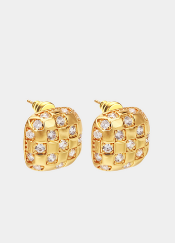 Valencia Vintage Earrings in 18K Gold Plating—timeless elegance with a touch of old-world charm, perfect for sophisticated style in Hong Kong.