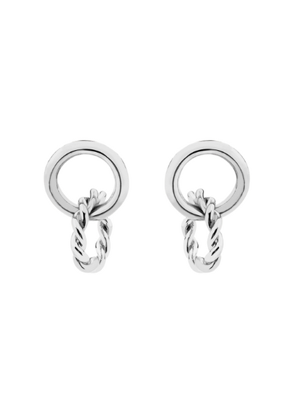 Mia Mini Knockers in sleek silver plating—lightweight, modern, and perfect for daily wear. A chic addition to your jewelry collection in Hong Kong.