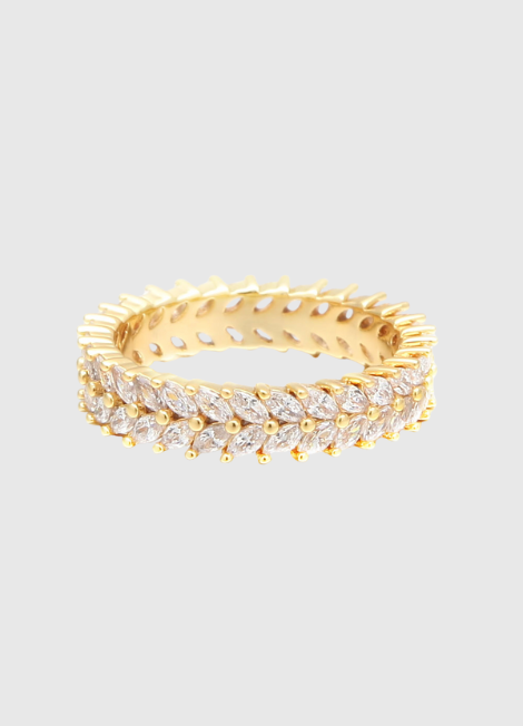 8K Gold Plated Elegant Ring for Women in Hong Kong