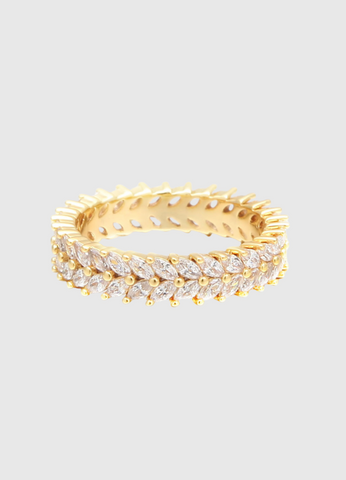 8K Gold Plated Elegant Ring for Women in Hong Kong
