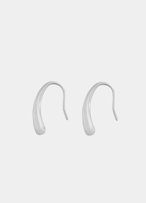 Mini Waterdrop Dangle Earrings – Silver Plated Stainless Steel Drop Earrings for Women in Hong Kong