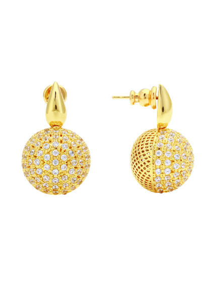 Monet Hollow Earrings in 18K gold plating. Sleek and sculptural, these bold hoops add an artistic edge to any outfit—perfect for Hong Kong style.