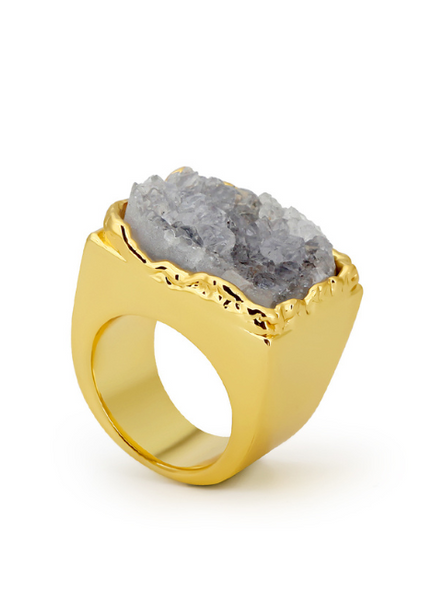 Monolith Signet Ring – 18K Gold Plated Statement Jewelry for Women in Hong Kong
