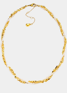 Monte Carlo Twisted Allure Necklace – 18K Gold Plated Chain for Women in Hong Kong