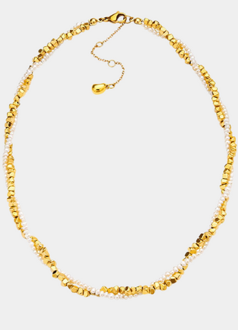 Monte Carlo Twisted Allure Necklace – 18K Gold Plated Chain for Women in Hong Kong