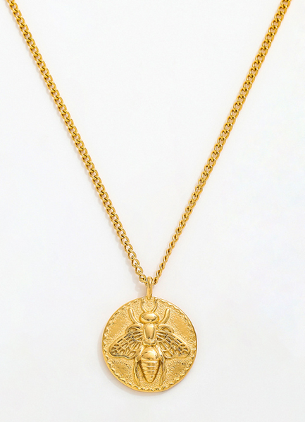 Necklace | Bee Pendant | 18K Gold Plated
