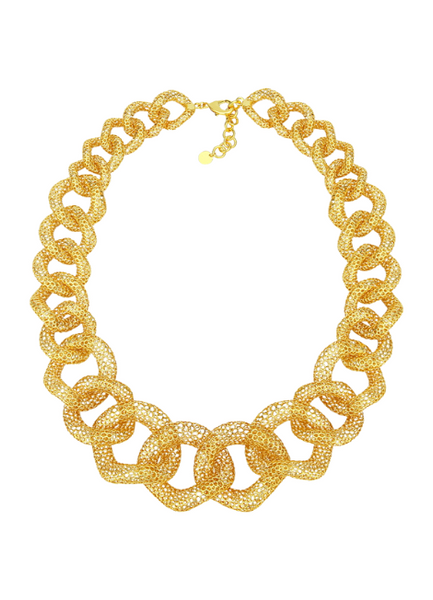 The Ida Hollow Hold Necklace is a bold yet minimalist piece designed to stand out. Featuring a sculptural hollow pendant suspended on a sleek chain, this necklace is crafted with a durable 18K gold plated finish for a luxurious shine that lasts.