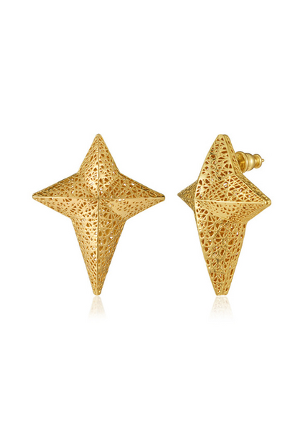 star earrings hk, gold hoops hong kong, celestial jewelry hk