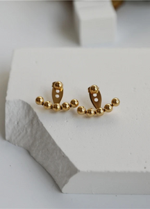 Earrings | Bead Jacket | 18 K Goldplated