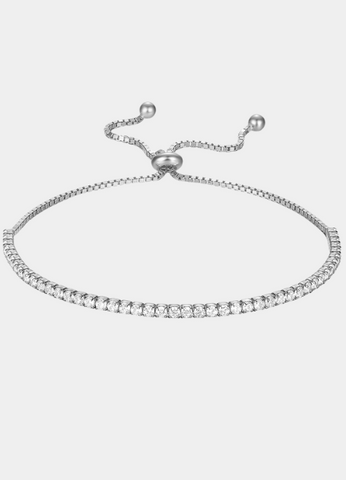 Bracelet | Zirconia Pavé | Adjustable | 925 Sterling Silver