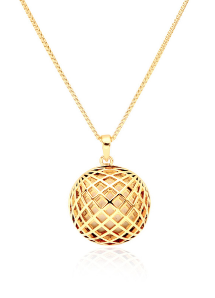 Orb Necklace – 18K Gold Plated with Stainless Steel Chain | Modern Minimalist Pendant for Women in Hong Kong

