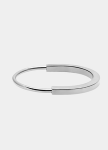 Padlock Bangle – Silver Plated Minimalist Lock Bracelet for Women in Hong Kong
