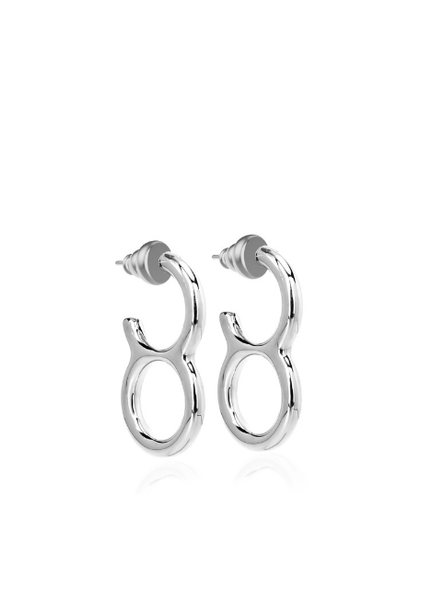 Paloma Earrings – Silver Plated | Sculptural Statement Earrings for Women in Hong Kong

