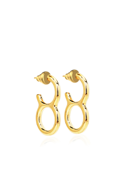 Paloma Earrings – 18K Gold Plated Sculptural Statement Earrings for Women in Hong Kong