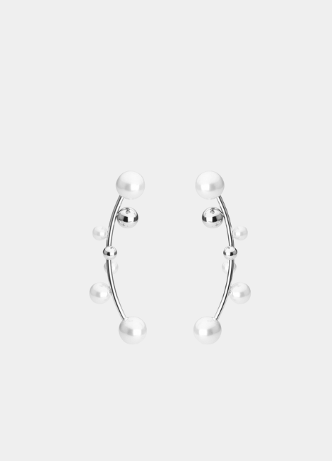 Poppy Pearl Earrings – Leaf Jacket Elegant Nature-Inspired Jewelry for Women in Hong Kong