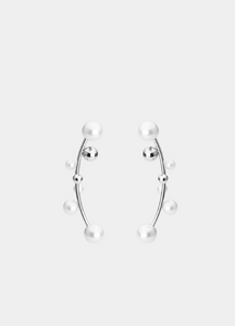 Poppy Pearl Earrings – Leaf Jacket Elegant Nature-Inspired Jewelry for Women in Hong Kong