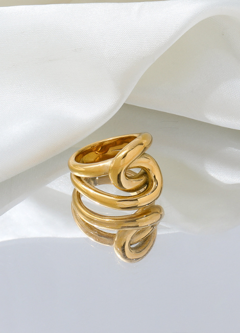 Ring | Kenza Knot | 18K Gold Plated – STOCKHOLM
