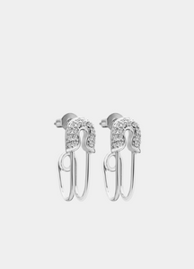 safety pin earrings hk, silver earrings hong kong, tanya earrings hk, edgy earrings for women hk, statement earrings hk, silver plated jewelry hk, gift for her hk
