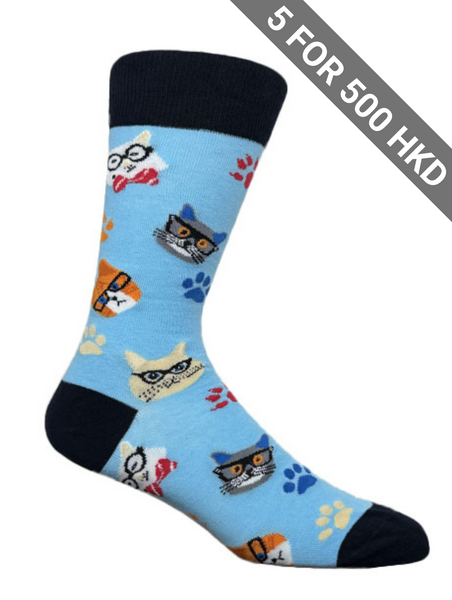 The-sockist-happy-fun-socks-sweden-stockholm-shop-happyfeet-socks-men-socks-christmas-sock+masked +cats