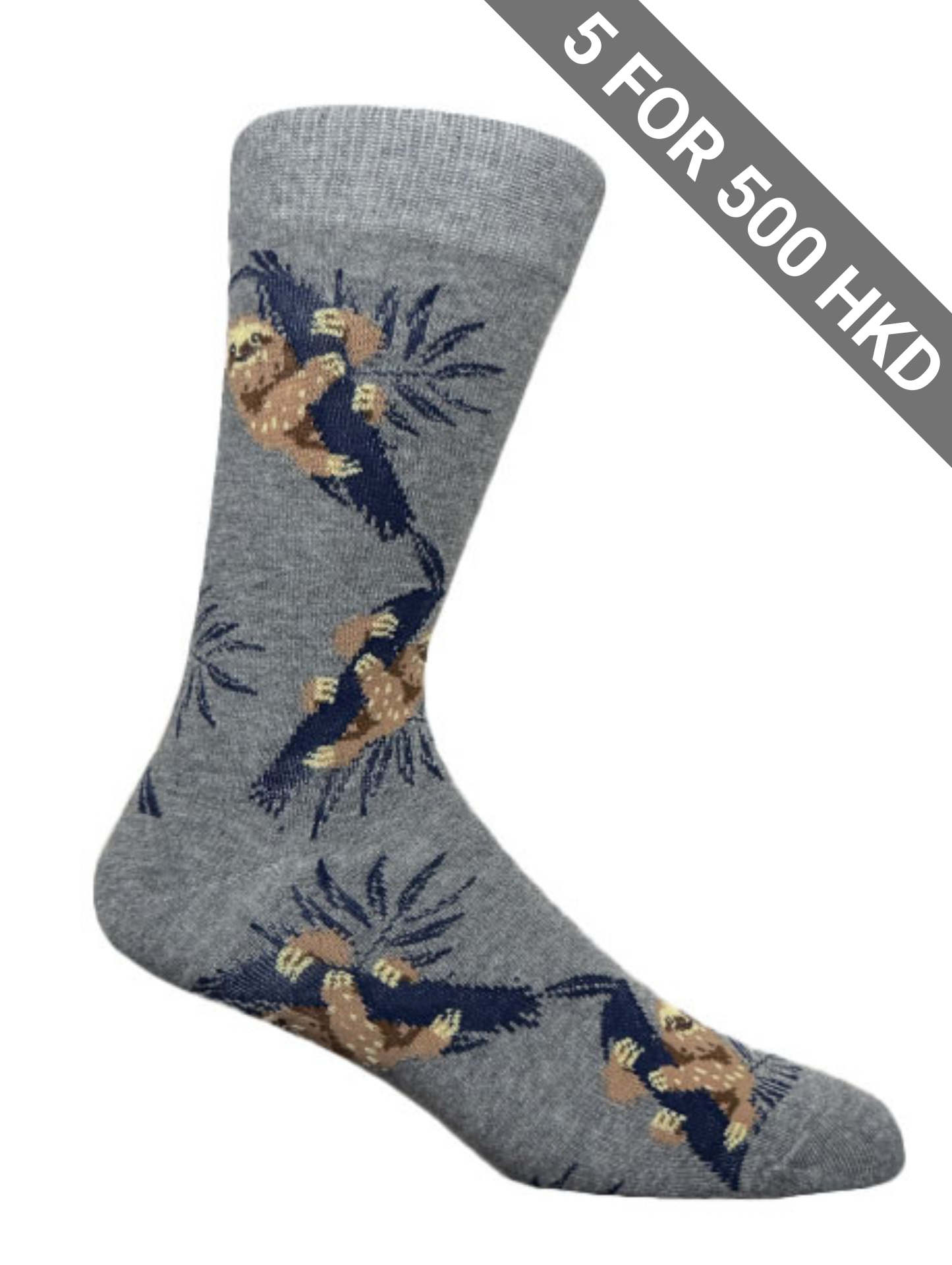 The-sockist-happy-fun-socks-sweden-stockholm-shop-happyfeet-socks-men-socks-christmas-socks-HangInThere_Sloths120-S130