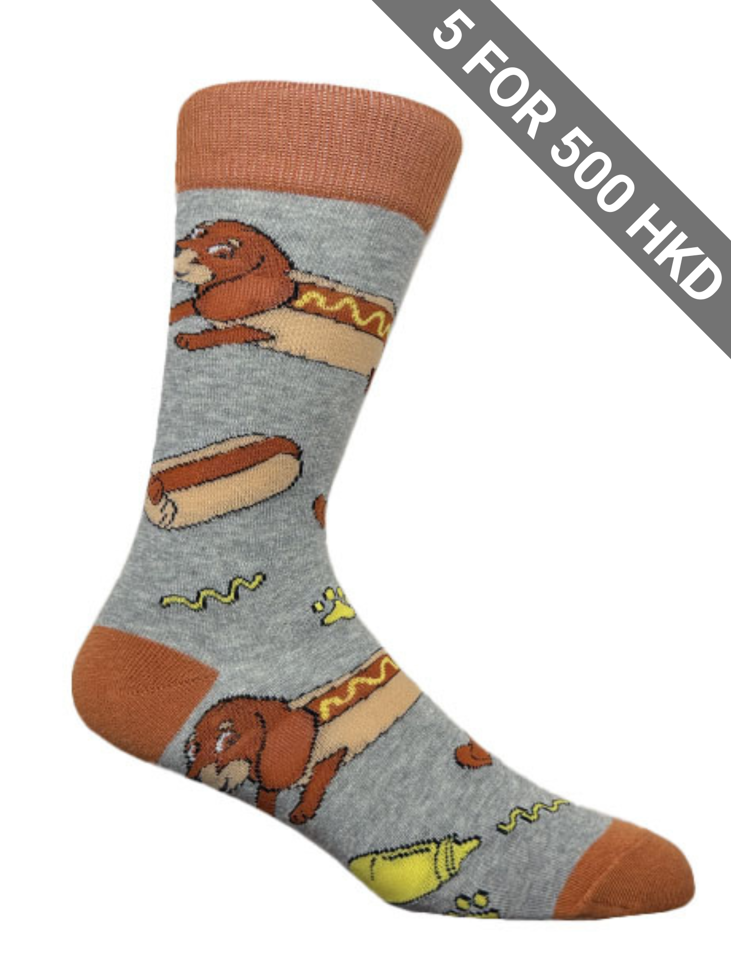 The-sockist-happy-fun-socks-sweden-stockholm-shop-happyfeet-socks-men-socks-christmas-socks-HotDog_120-S134HotDog_120-S134